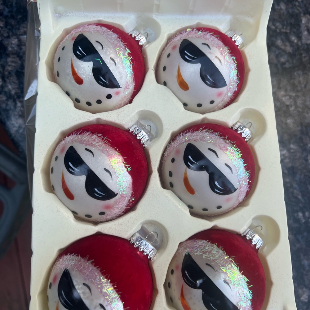 Garden Ridge Christmas glass ornaments